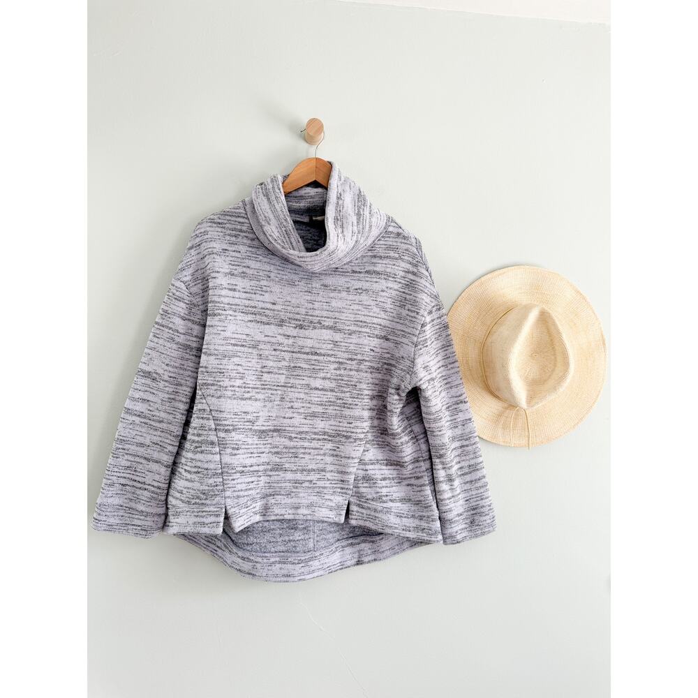 Anthropologie | Saturday Sunday Space Dye Mock Neck Sweatshirt | Sz S